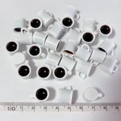 30個 コーヒー入りカップ02 ミニチュア ドールハウス ハンドメイド
