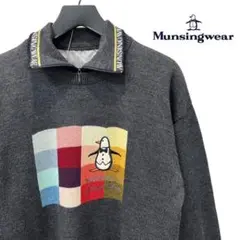 Munsingwear 2WAY 襟付きライナー付き ウール ニット セーター