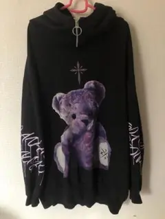TRAVAS TOKYO ハイネック zip ジップ クマ パーカー フーディ