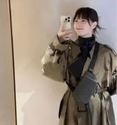 stein Oversized Contrast Trench Coat コート