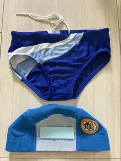 はるおかスイミング　120センチ　男児　水着　10級　帽子　水泳　キャップ　美品