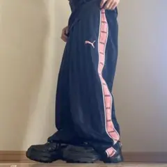 00s 極太 puma buggy track pants y2k teck M