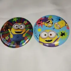 ユニバ　ミニオン　缶バッジ　2個セット