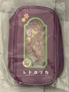 ROUND1限定　リカちゃん　パッケージデザインポーチ　紫色
