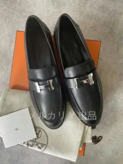 HERMESエルメス ローファー モカシン フォーブル シルバー金具