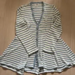 稀少SISLEY ストライプ カーディガン S