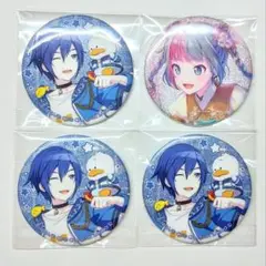 プロセカ　サンリオ　KAITO　グリ缶　グリッター缶バッジ　初音ミク