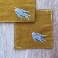ふとっちょツバメのコースター