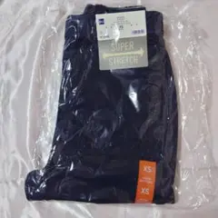 新品未開封 GU 裏起毛スーパーストレッチデニムレギンスパンツ XSネイビー