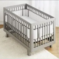 ✨️1点限り✨️ ベビーベットガード 2枚組 ジグザグ柄 ベットバンパー 新品未使用