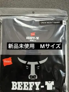 【ヘインズ】ビーフィー Tシャツ Mサイズ ブラック 半袖 男女兼用　黒