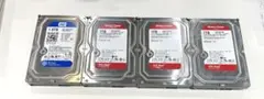 WD Blue & WD Red 1TB 内蔵型HDD 4本セット