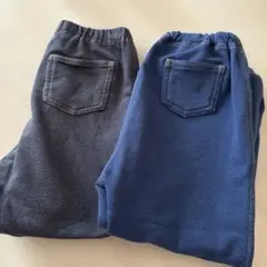 無印　ユニクロ　デニム　レギンス　100
