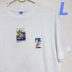 【訳あり】セガ　ソニック　Tシャツ　Ｌサイズ　新品　SEGA 60th限定