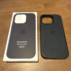 iPhone 16 Pro 純正シリコンケース MagSafe ブラック
