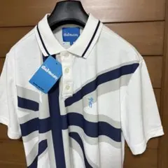 新品未使用/サイズL/バンカーメンタリティー/英国国旗柄/半袖DRYポロシャツ