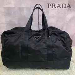 【良品!✨】PRADA プラダ ボストンバッグ ハンドバッグ ナイロン チャーム