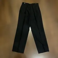 ブラック　メンズスラックス　タックパンツ　ゆったり　L 170cm