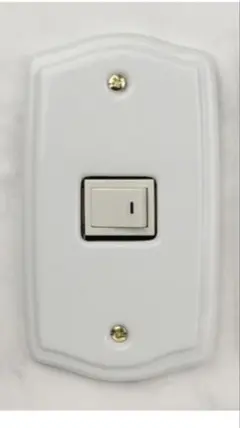 ホワイト スイッチカバー 1穴