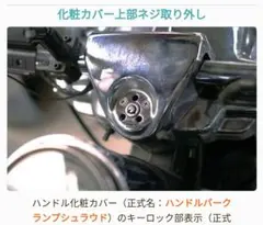 2006年ハーレーFLHR ロードキング化粧カバーのスクリュー