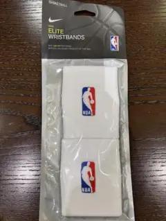 NIKE NBA公式 ELITE リストバンド 白2本セット