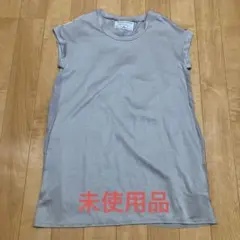 STELLA CIFFONグレー ノースリーブ ワンピース レース装飾　未使用