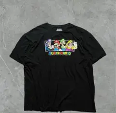 【希少3XL】任天堂スーパーマリオオフィシャルプリントTシャツ黒ビックサイズ