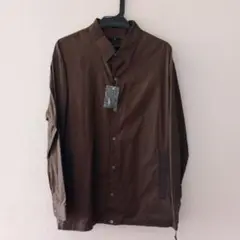 プラスj オーバーサイズシャツブルゾン ブラウン