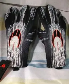 HO Soccer キーパーグローブ ブラック/レッド サイズ8 新品★タグ付
