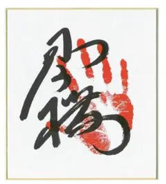 琴勝峰　手形色紙 Amazon.co.jp: 大相撲 琴勝峰関 手形サイン直筆・肉筆色紙 W5Y