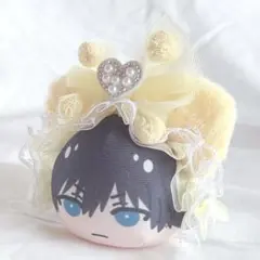 ヘッドドレス おまんじゅう ちびぐるみ ブルロ ぱぺっと 黄色ポンポンリボン
