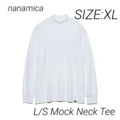 新品 nanamica L/S Mock Neck Tee ナナミカ 白 AH