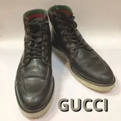 【GUCCI】シェリーライン ワークブーツ 162616 ブラック