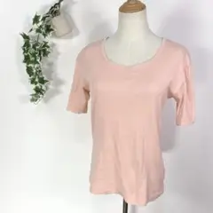 ツモリチサト 【M】 ストレッチ 半袖tシャツ カットソー ピンク