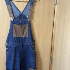 古着　デニムオーバーオール メンズ