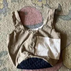 ベージュとネイビーのエコバッグ リバーシブルタイプ
