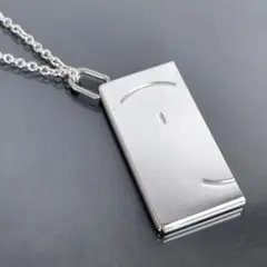 エルメス HERMES スマイル プレート ネックレス