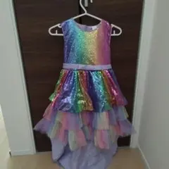 レインボーカラー フレアドレス