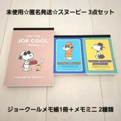 未使用☆送料無料♪匿名発送☆スヌーピー 3点セット/メモ帳1冊＋メモミニ 2種類