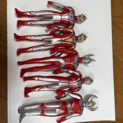 ウルトラセブン、ゼロ、ゾフィー、エース、グランデ、イーヴィルティガ、ニセ　ソフビ ウルトラセブン、ゼロ、ゾフィー、エース、グランデ、イーヴィル