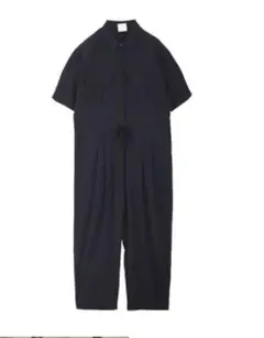 新品【AMAIL/アマイル】半袖カバーオール ナイロン ブラック 紐付き
