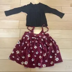 女の子用子供服（冬服　80cm）2着セット