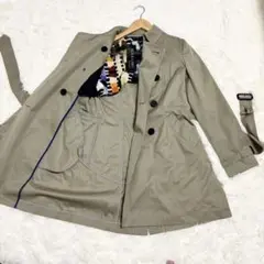 新品同様✨ポールスミス　トレンチコート　ベージュ　レザー　柄　40 レディース