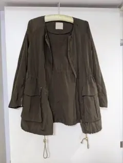 スプリングコート カーキ