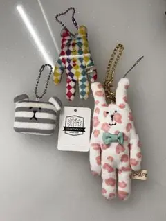CRAFTHOLIC うさぎ キーホルダー 3個セット
