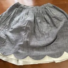 COMME CA ISM グレー スカート 130A
