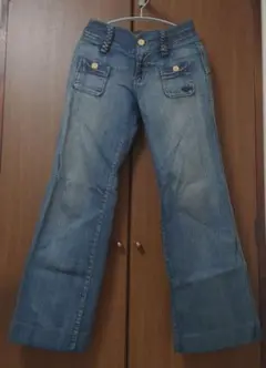 【サマーセール】ROXY フレアデニム　Mサイズ