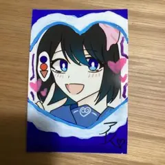 オリジナルイラスト チェキ風