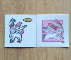 ポケモンパン　シール　ニンフィア　２種類　パウンドケーキシール　第９弾