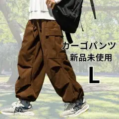 メンズ コーデュロイ カーゴパンツ ワイド ゆったり ストリート大きめサイズ無地